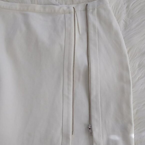 NEW Cupcakes and Cashmere Jann White Zip Pencil Skirt - Picture 7 of 13